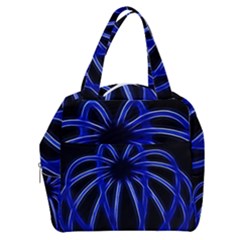 Light Effect Blue Bright Design Boxy Hand Bag by HermanTelo