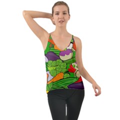 Vegetables Bell Pepper Broccoli Chiffon Cami by HermanTelo