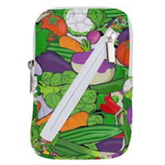 Vegetables Bell Pepper Broccoli Belt Pouch Bag (large) by HermanTelo