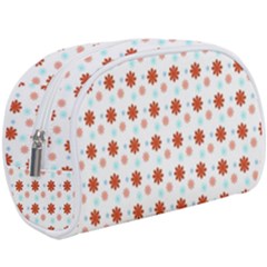 Background Flowers Multicolor Makeup Case (large)