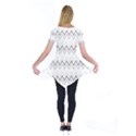 Chevrons Gris/Blanc Short Sleeve Tunic  View2