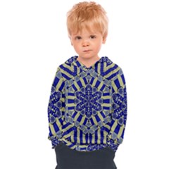 Wood Flower And Matches Mandala Vintage Kids  Overhead Hoodie by pepitasart