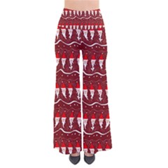 Bearded Santa Pattern So Vintage Palazzo Pants by bloomingvinedesign