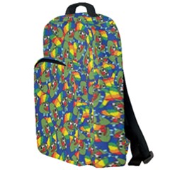 Clown World Pepe The Frog Honkhonk Meme Kekistan Funny Pattern Blue  Double Compartment Backpack by snek