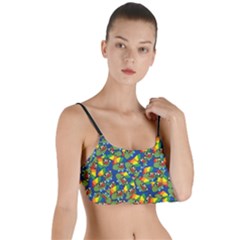 Clown World Pepe The Frog Honkhonk Meme Kekistan Funny Pattern Blue  Layered Top Bikini Top  by snek