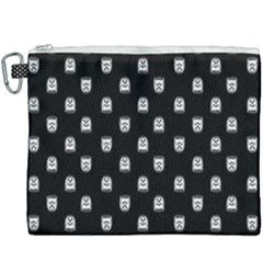 Sketchy Cartoon Ghost Drawing Motif Pattern Canvas Cosmetic Bag (xxxl) by dflcprintsclothing