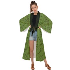 Groyper Pepe The Frog Original Meme Funny Kekistan Green Pattern Maxi Kimono by snek