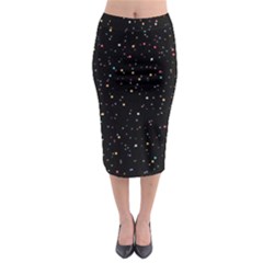 Abstract Colorful Glitters Background Vector Midi Pencil Skirt