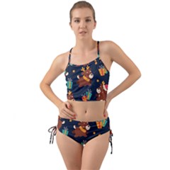 Colorful Funny Christmas Pattern Mini Tank Bikini Set