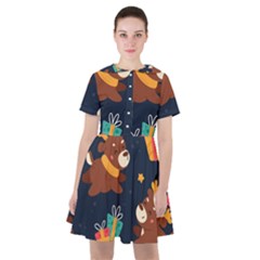 Colorful Funny Christmas Pattern Sailor Dress