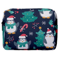 Colorful Funny Christmas Pattern Make Up Pouch (large) by Vaneshart