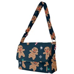 Colourful Funny Christmas Pattern Full Print Messenger Bag (s) by Vaneshart