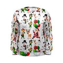 Seamless Pattern Christmas Women s Sweatshirt by Vaneshart