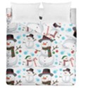 Christmas Snowman Seamless Pattern Duvet Cover Double Side (Queen Size) View1