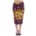 Colorful Confetti Stars Paper Particles Scattering Randomly Dark Background With Explosion Golden St Midi Pencil Skirt View1