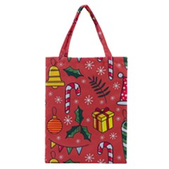 Colorful Funny Christmas Pattern Classic Tote Bag