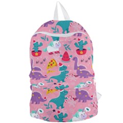 Colorful Funny Christmas Pattern Ho Ho Ho Foldable Lightweight Backpack