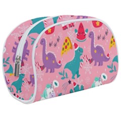 Colorful Funny Christmas Pattern Ho Ho Ho Makeup Case (Medium)