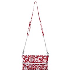 Christmas Seamless Pattern Icons Mini Crossbody Handbag by Vaneshart