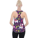 Colorful Funny Christmas Pattern Piece Up Tank Top View2