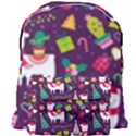 Colorful Funny Christmas Pattern Giant Full Print Backpack View1