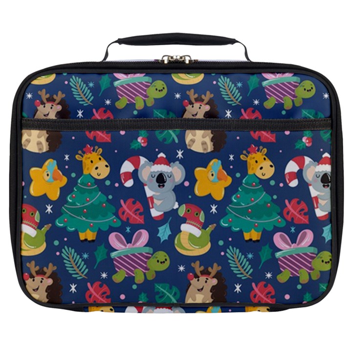 Colorful Funny Christmas Pattern Full Print Lunch Bag