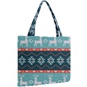 Beautiful Knitted Christmas Pattern Mini Tote Bag View2