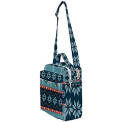 Beautiful Knitted Christmas Pattern Crossbody Day Bag by Vaneshart