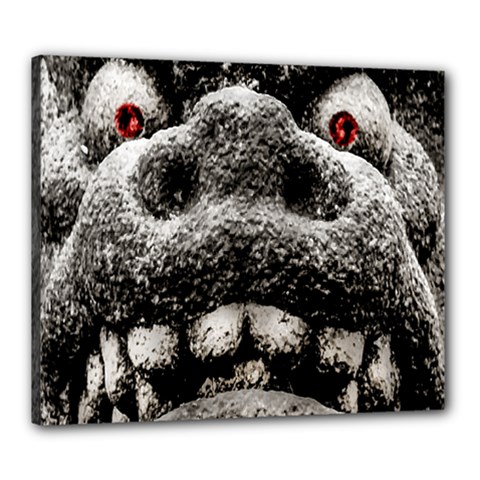 Monster Sculpture Extreme Close Up Illustration 2 Canvas 24  x 20  (Stretched)