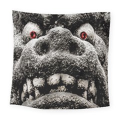 Monster Sculpture Extreme Close Up Illustration 2 Square Tapestry (large) by dflcprintsclothing