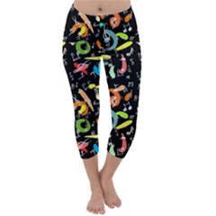 Music 2 Capri Winter Leggings  by ArtworkByPatrick