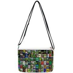 Pepe The Frog Memes Of 2019 Picture Patchwork Pattern Double Gusset Crossbody Bag by snek