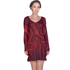 Electric Field Art Lviii Long Sleeve Nightdress by okhismakingart