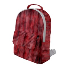 Abstrait Texture Rouge/noir Flap Pocket Backpack (large)