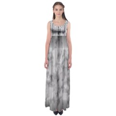 Abstrait Texture Gris/noir Empire Waist Maxi Dress