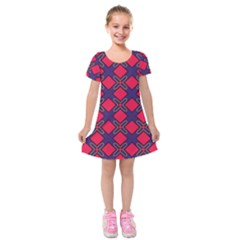 Df Wyonna Wanlay Kids  Short Sleeve Velvet Dress by deformigo