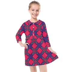 Df Wyonna Wanlay Kids  Quarter Sleeve Shirt Dress by deformigo