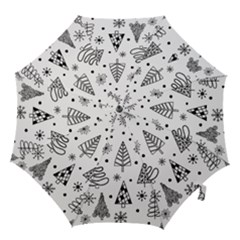 Seamless Pattern With Christmas Trees Hook Handle Umbrellas (large) by Vaneshart