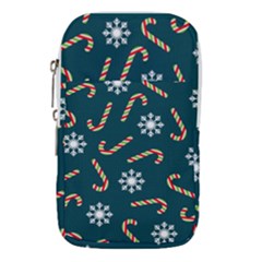 Christmas Seamless Pattern With Candies Snowflakes Waist Pouch (large) by Vaneshart