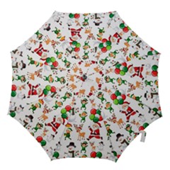 Seamless Pattern Christmas Hook Handle Umbrellas (large) by Vaneshart