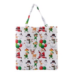 Seamless Pattern Christmas Grocery Tote Bag