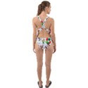 Seamless Pattern Christmas Cut-Out Back One Piece Swimsuit View2