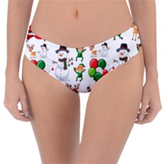 Seamless Pattern Christmas Reversible Classic Bikini Bottoms