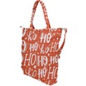 Ho Ho Ho Lettering Seamless Pattern Santa Claus Laugh Shoulder Tote Bag View2