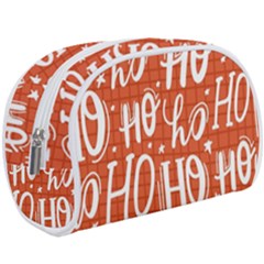 Ho Ho Ho Lettering Seamless Pattern Santa Claus Laugh Makeup Case (large) by Vaneshart