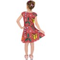 Colorful Funny Christmas Pattern Kids  Short Sleeve Dress View2