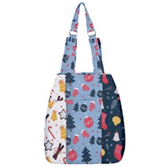 Christmas Pattern Collection Flat Design Center Zip Backpack by Vaneshart