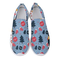 Christmas Pattern Collection Flat Design Women s Slip On Sneakers by Vaneshart