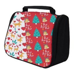 Funny Christmas Pattern Hohoho Full Print Travel Pouch (small)