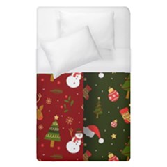 Hand Drawn Christmas Pattern Collection Duvet Cover (single Size) by Vaneshart